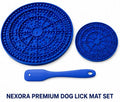 Nexora Premium Dog Lick Mat Set-Large + Small + Spatula